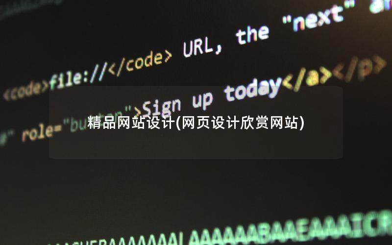 精品網(wǎng)站設(shè)計(jì)(網(wǎng)頁(yè)設(shè)計(jì)欣賞網(wǎng)站)